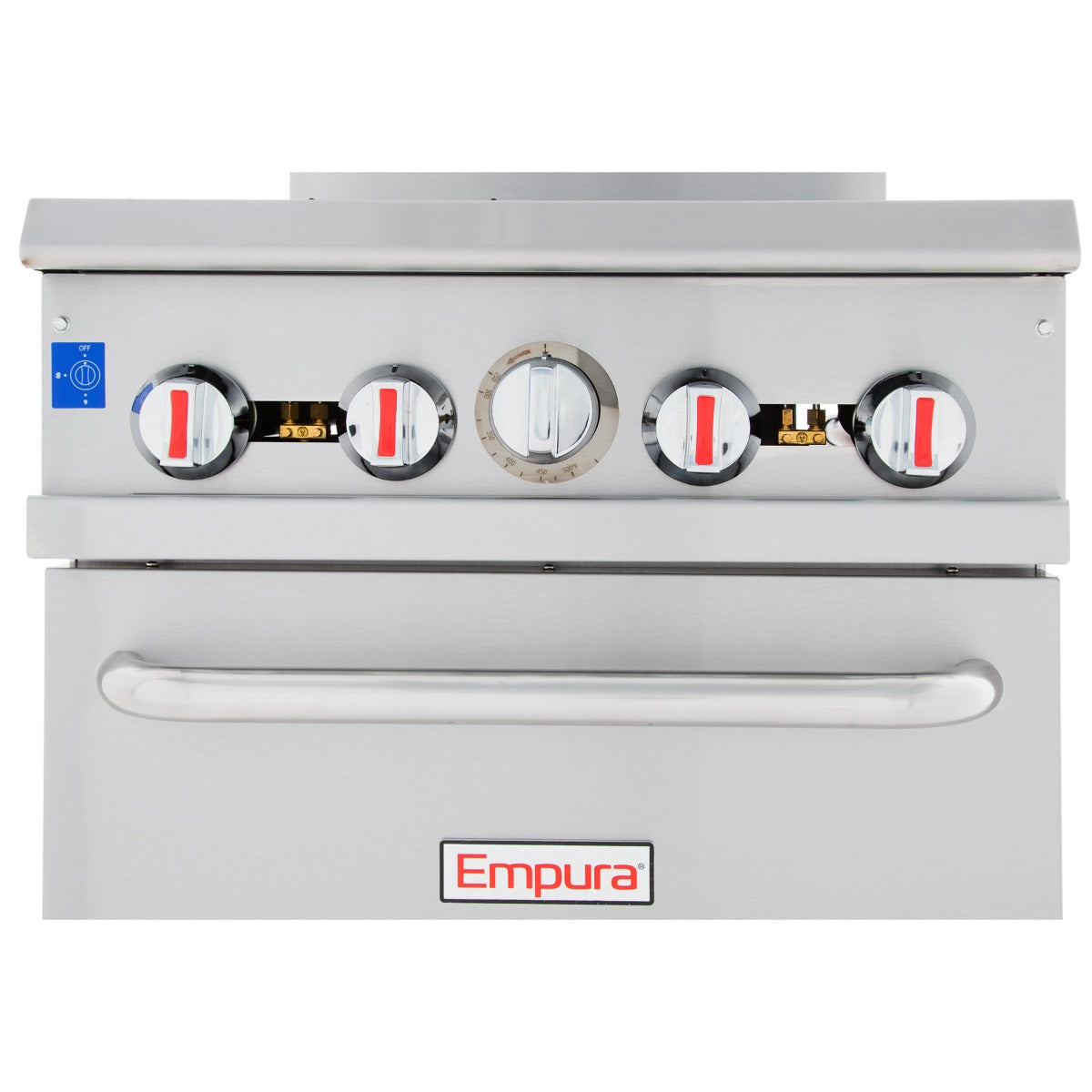24" 4 Burner Commercial Natural Gas Range with Oven Base - 151,000 BTU Range, 24" Restaurant, Gas Empura