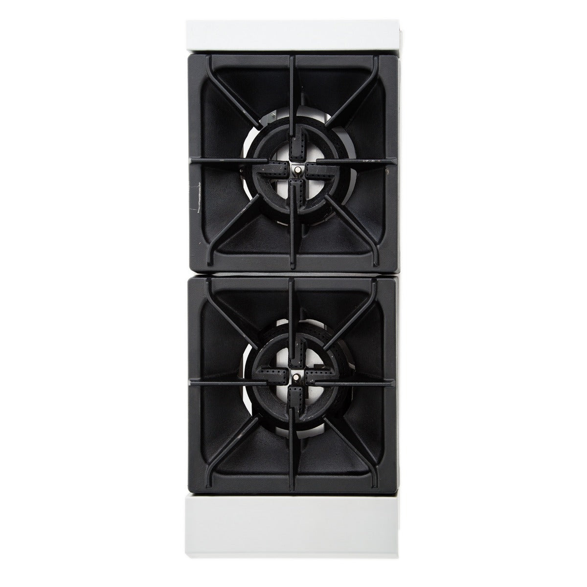 12" 2 Burner Commercial Gas Hot Plate with Cast Iron Grates - 50,000 BTU Hotplate, Countertop, Gas Empura