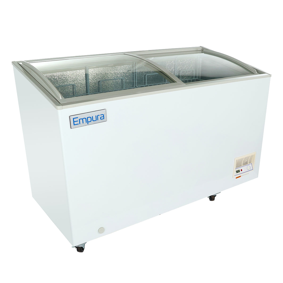 55" Commercial Curved Top Display Freezer - 11.8 cu. ft. Capacity