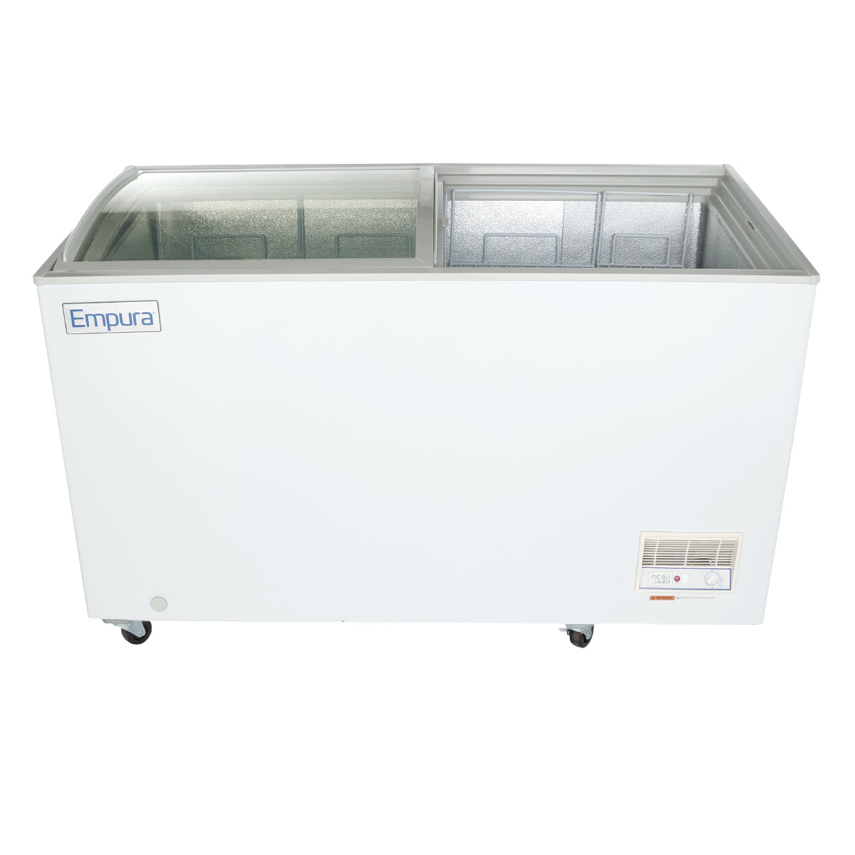 55" Commercial Curved Top Display Freezer - 11.8 cu. ft. Capacity