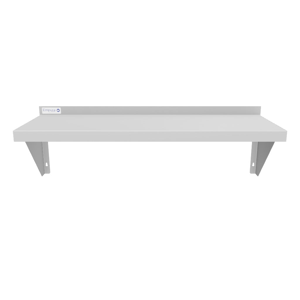 36" x 12" 18 Gauge Stainless Steel Standard Duty Wall Shelf, NSF