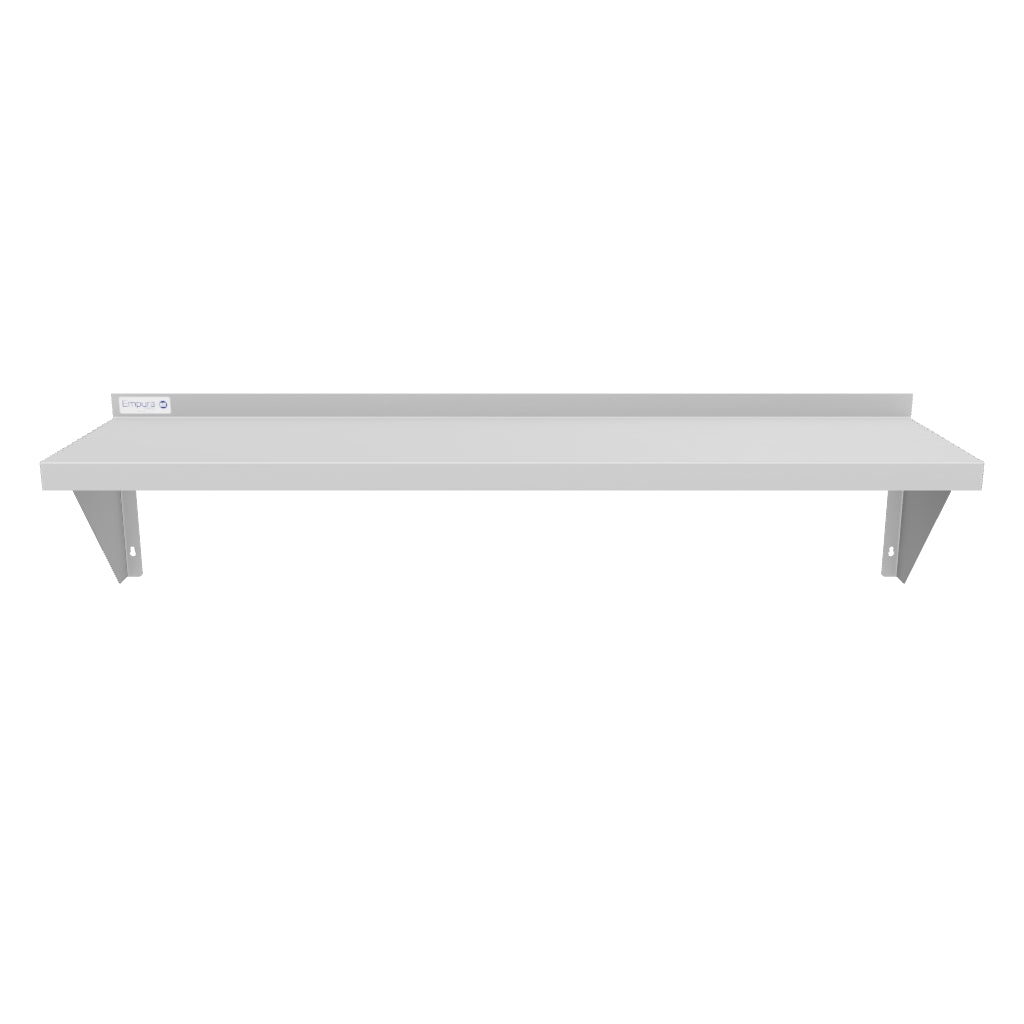 48" x 12" 18 Gauge Stainless Steel Standard Duty Wall Shelf, NSF