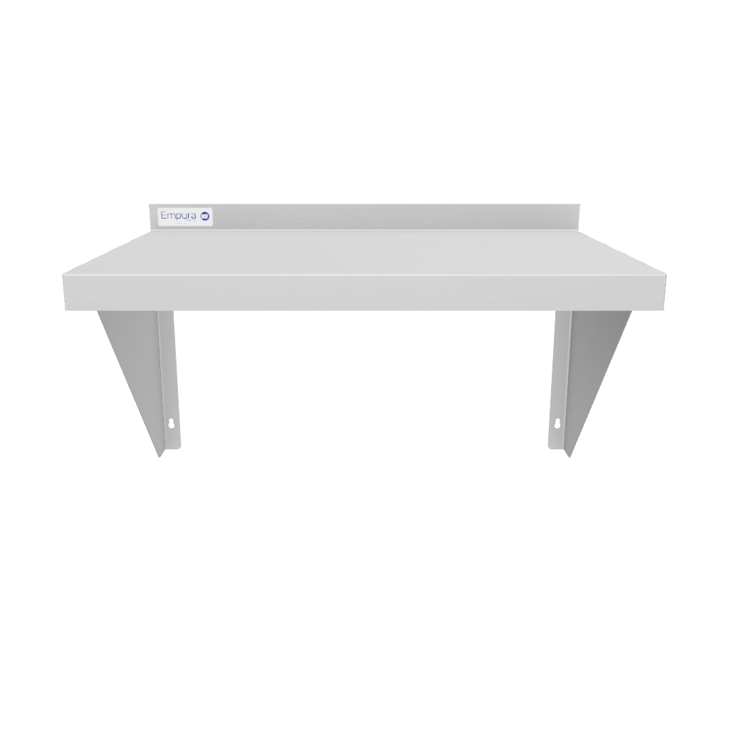 24" x 15" 18 Gauge Stainless Steel Standard Duty Wall Shelf, NSF
