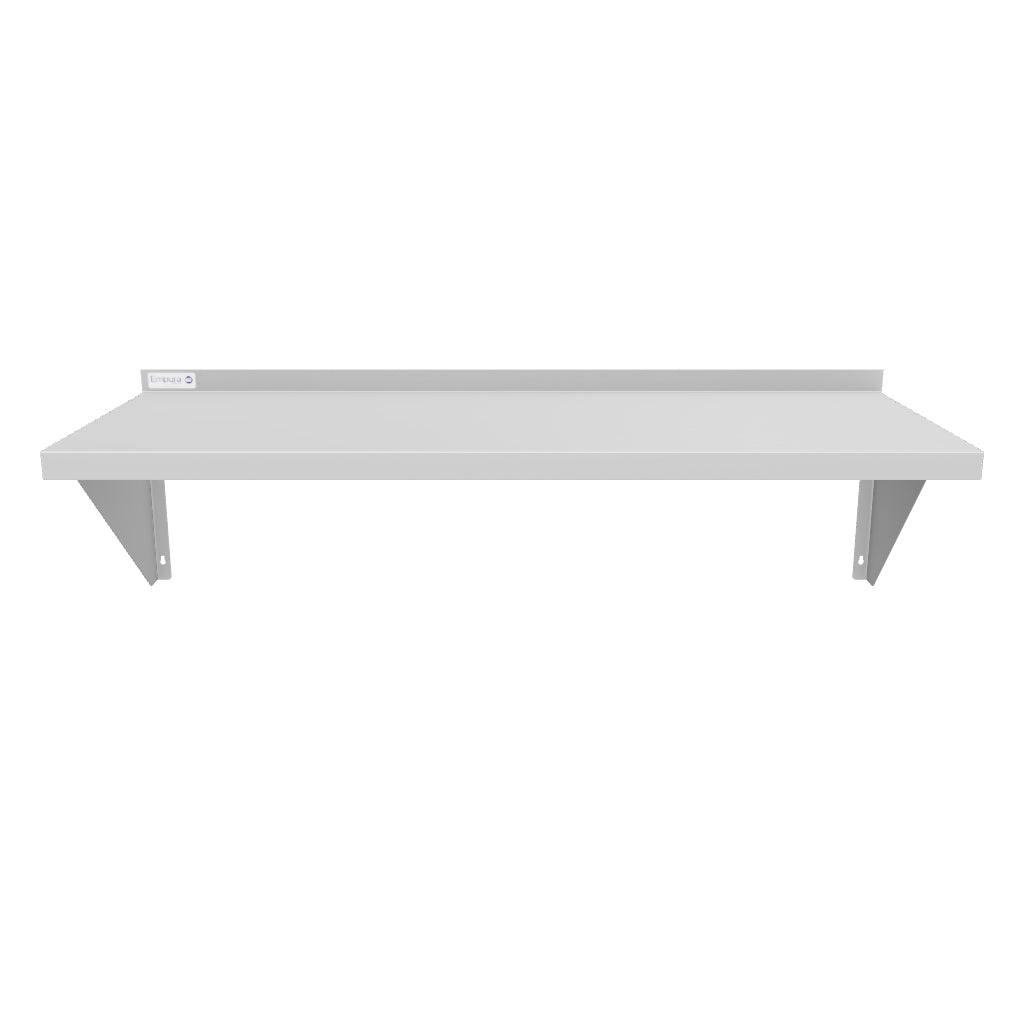 48" x 18" 16 Gauge Stainless Steel Heavy Duty Wall Shelf, NSF