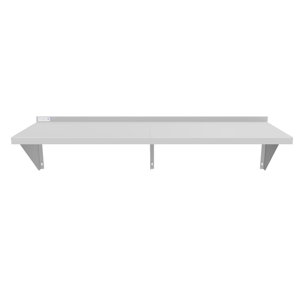 60" x 18" 16 Gauge Stainless Steel Heavy Duty Wall Shelf, NSF