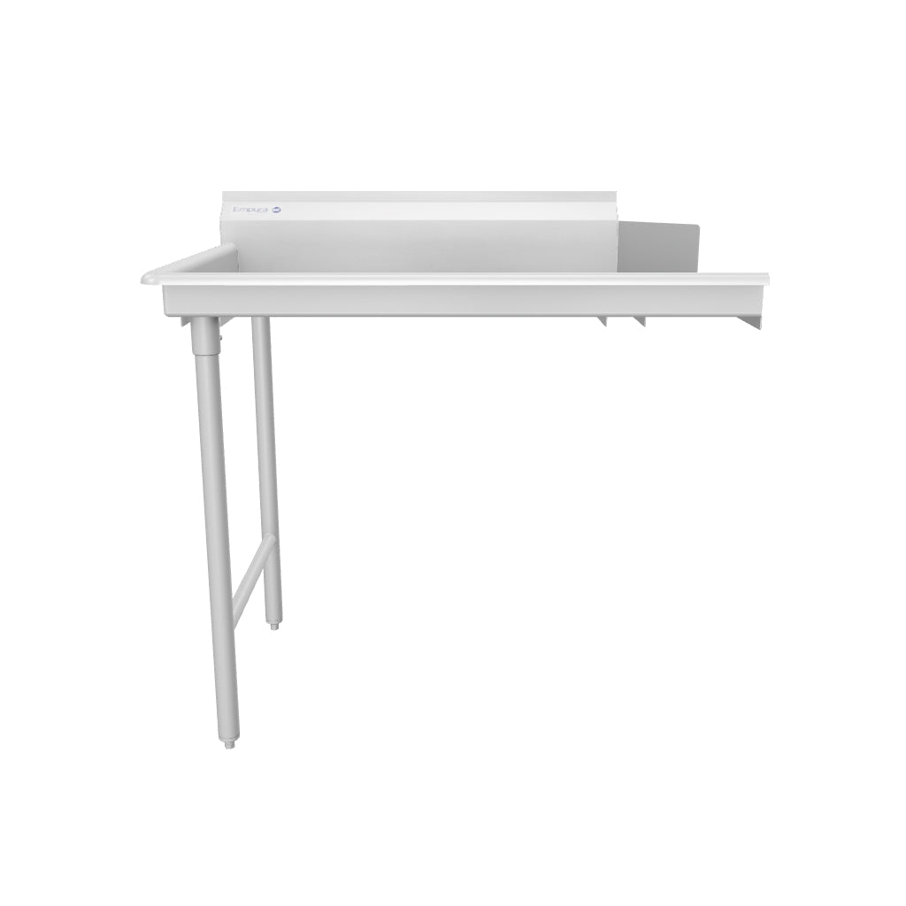 36" Clean Dish Table with Left Drainboard - 16 Gauge 304 Stainless Steel, NSF