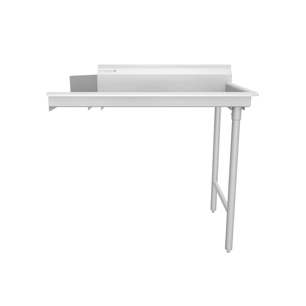 36" Clean Dish Table with Right Drainboard - 16 Gauge 304 Stainless Steel, NSF