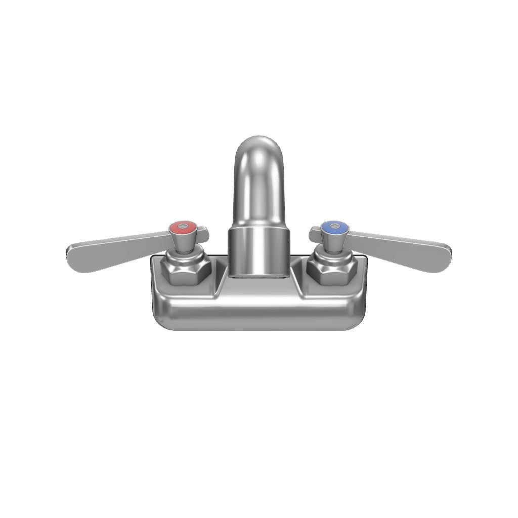 Wall Mount Commercial Faucet with 6" x 4 13/16" Swing Spout and 4" Centers, NSF
