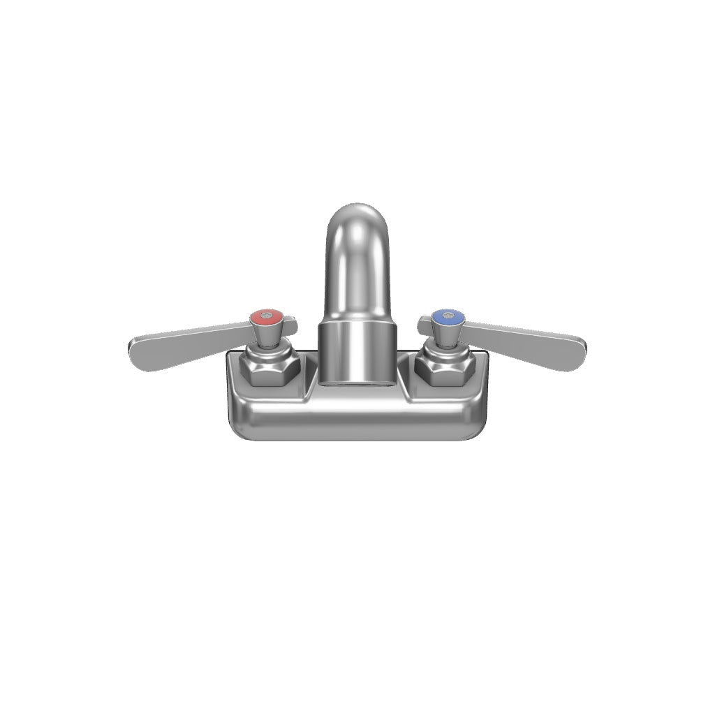 Wall Mount Commercial Faucet with 8" x 5 3/16" Swing Spout and 4" Centers, NSF