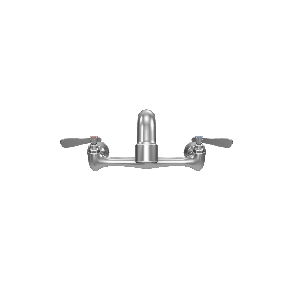 Wall Mount Commercial Faucet with 10" x 5 5/16" Swing Spout and 8" Centers, NSF