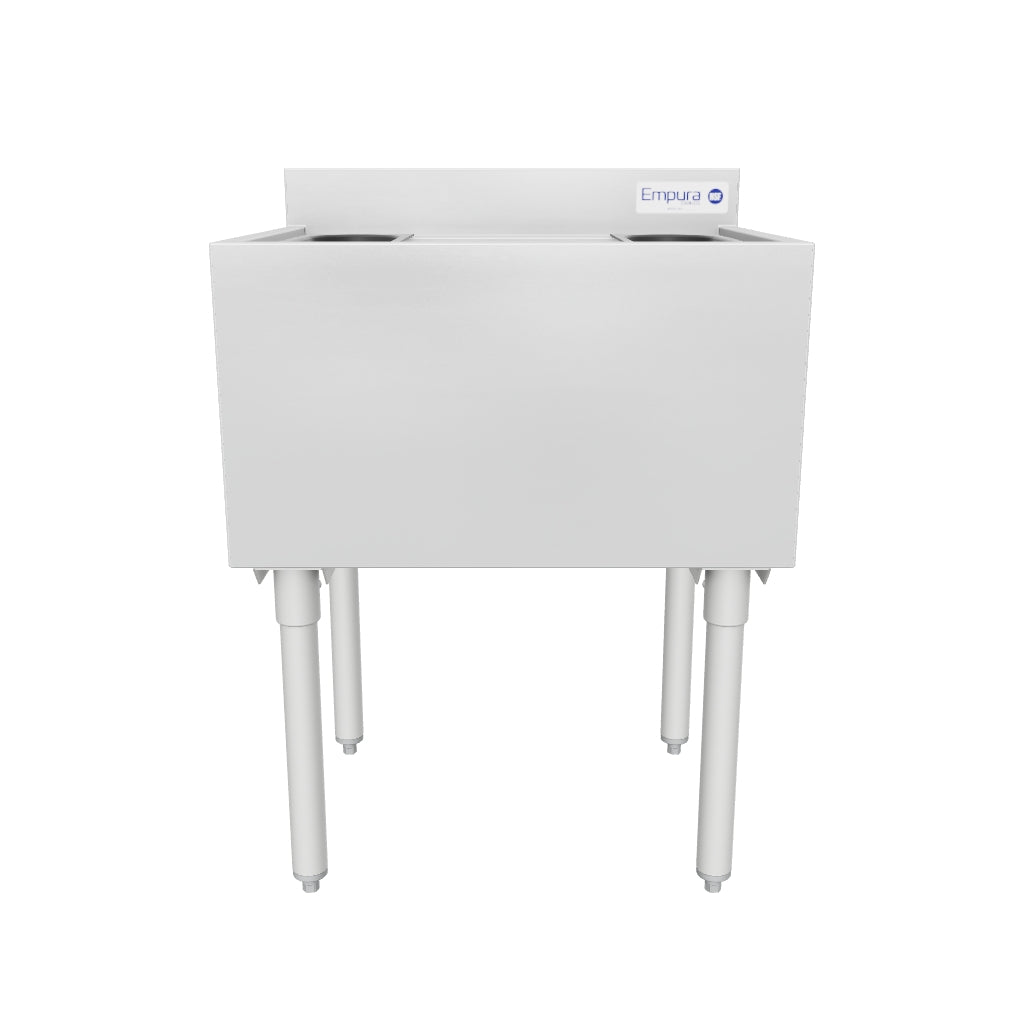 24" x 18.5" Stainless Steel Commercial Underbar Ice Bin, NSF