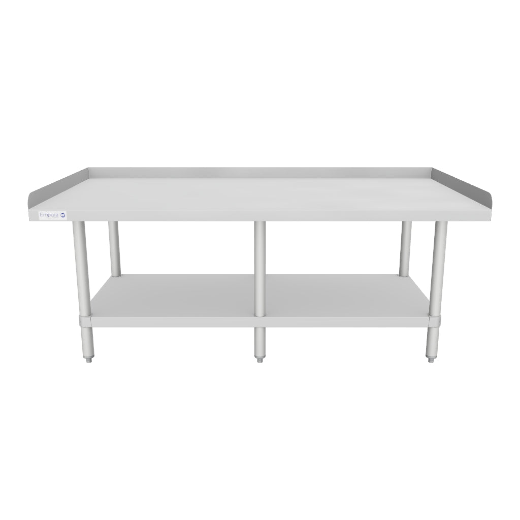 60" x 30" 16 Gauge Stainless Steel Equipment Stand with Galvanized Undershelf, NSF