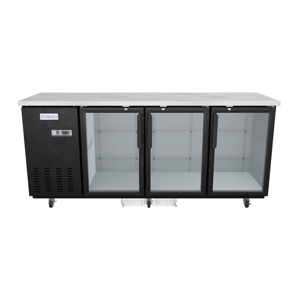 E-KBB903BG Refrigerated Back Bar Cabinet 3D View