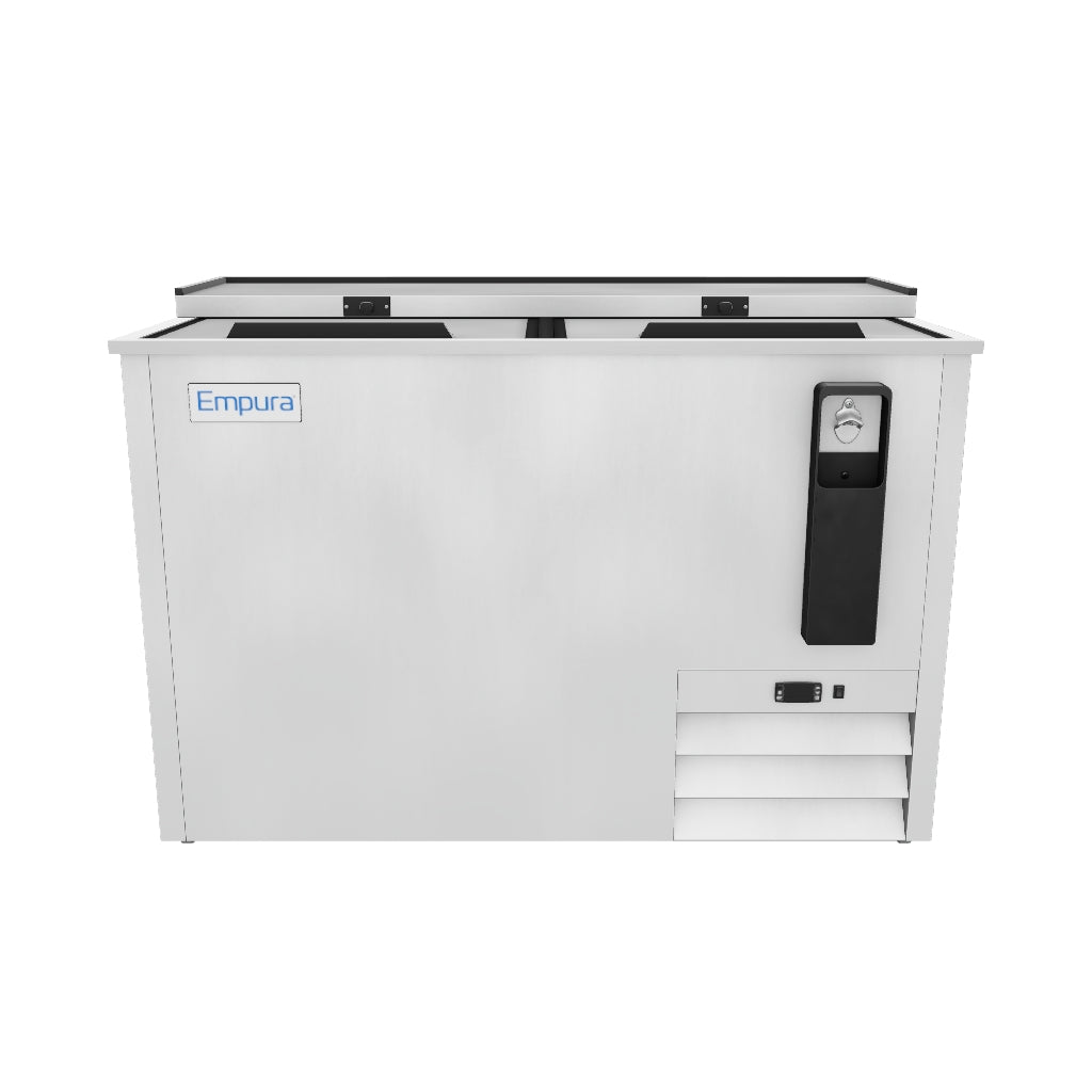 49" Stainless Steel Commercial Horizontal Bottle Cooler