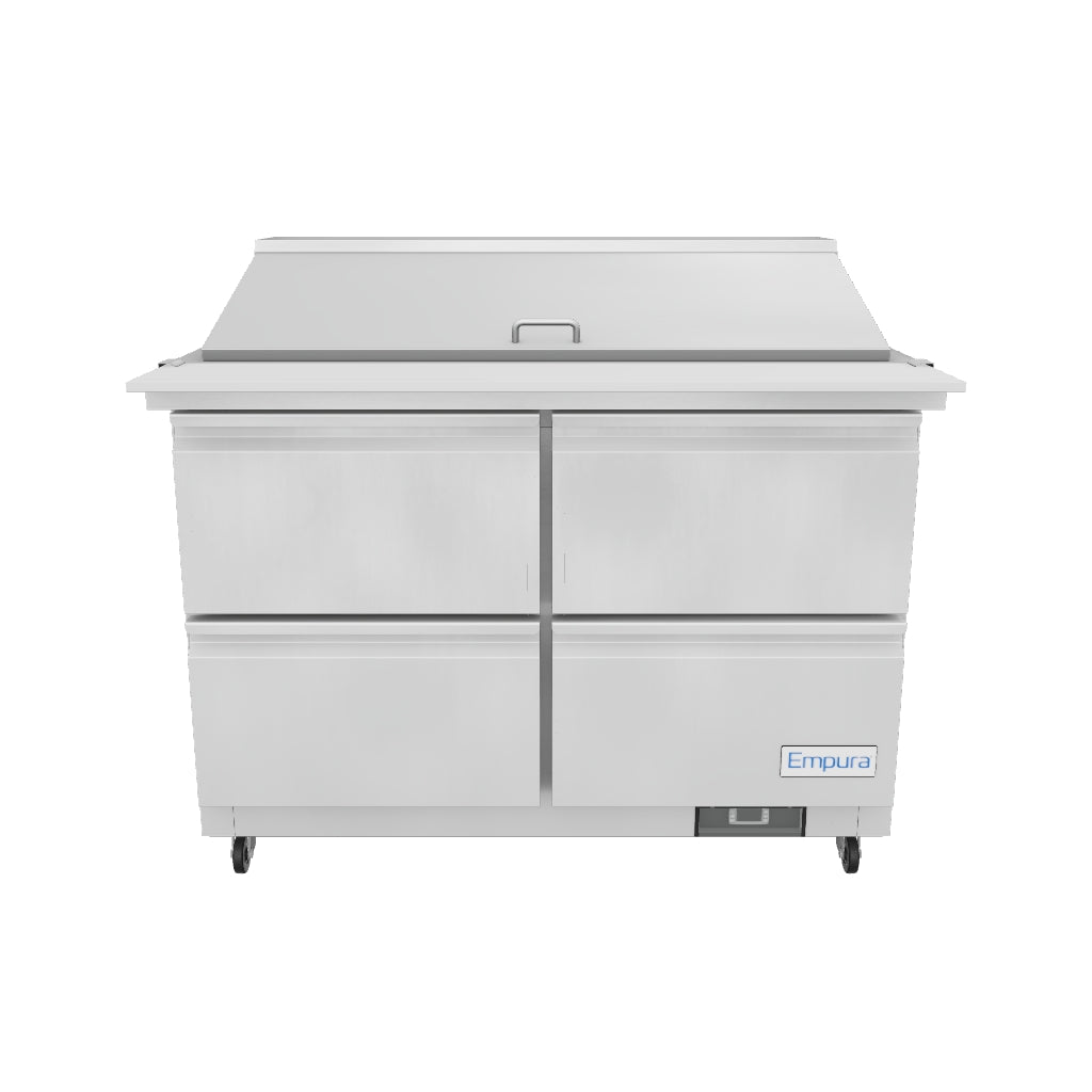 E-KSP48M-D4 Mega Top Sandwich Salad Unit Refrigerated Counter 3D View
