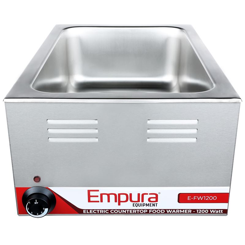 15" x 24" Full Size Electric Countertop Food Warmer - 120V, 1,200W Food Pan Warmer, Countertop Empura