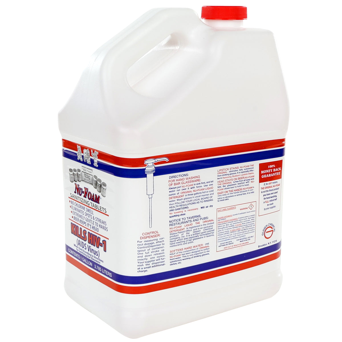 1 Gallon Glassware Liquid Detergent Made in USA