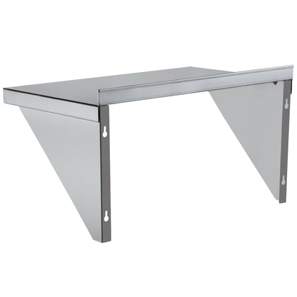 24" x 15" 18 Gauge Stainless Steel Standard Duty Wall Shelf, NSF Shelving, Wall Mounted Empura