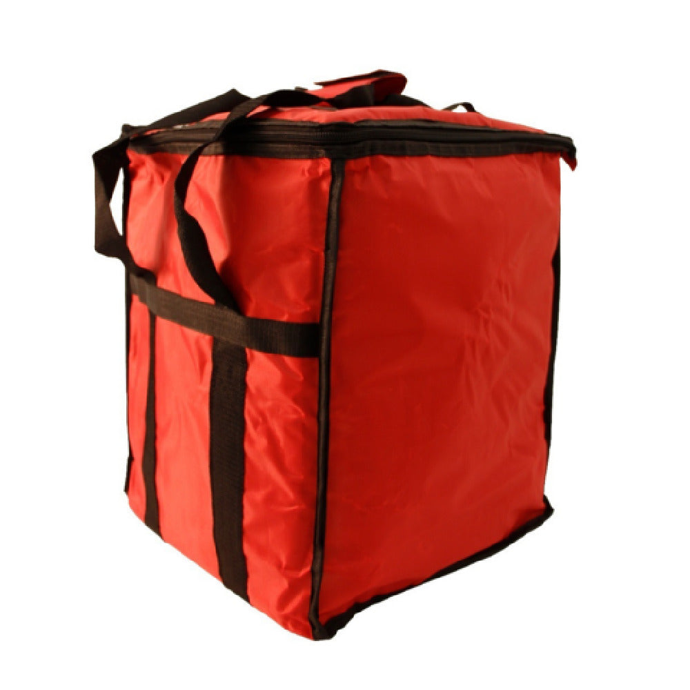 13" Red Insulated Food Carrier Machine Washable