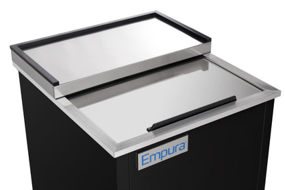 24" Black Powder Coated Stainless Steel Glass Froster - 115V
