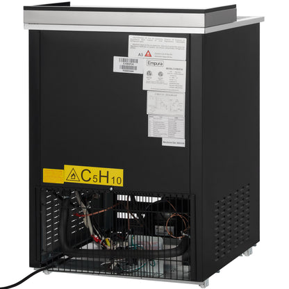 24" Black Powder Coated Stainless Steel Glass Froster - 115V
