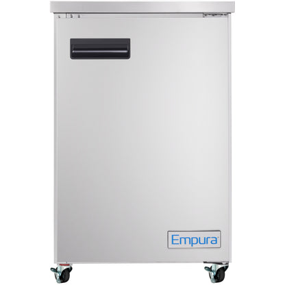 24" x 32" Swing Solid Door Stainless Steel Commercial Back Bar Refrigerator