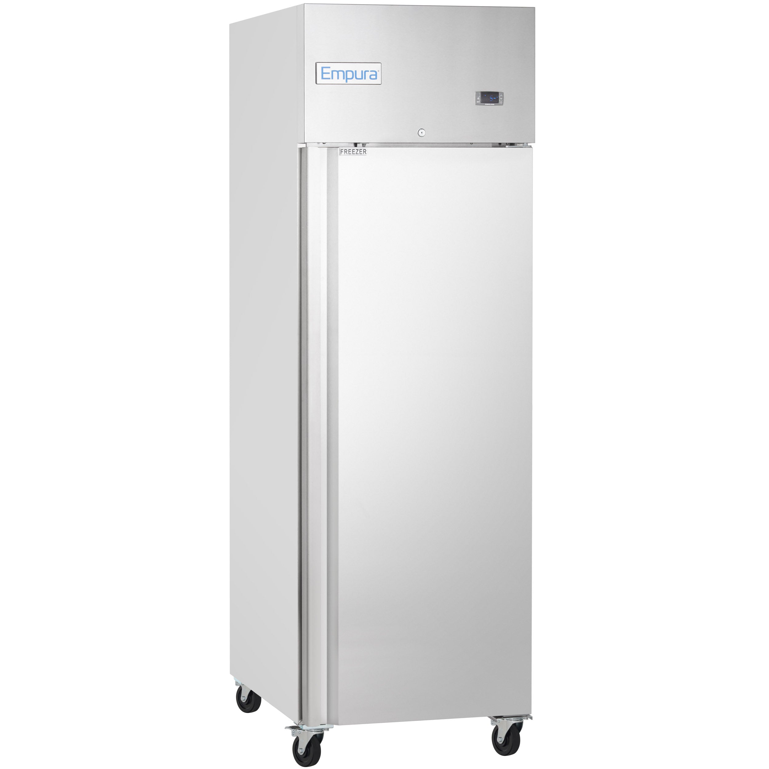 25" Commercial Stainless Steel 1 Door Reach-In Freezer