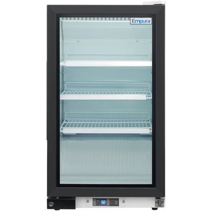 26" Countertop White Swing Commercial Glass Door Merchandiser Refrigerator with ClearKeeper™ Glass - 7 cu ft
