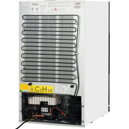 26" Countertop White Swing Commercial Glass Door Merchandiser Refrigerator with ClearKeeper™ Glass - 7 cu ft