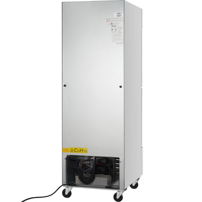 27" Commercial 1 Half Door Stainless Steel Reach-In Freezer