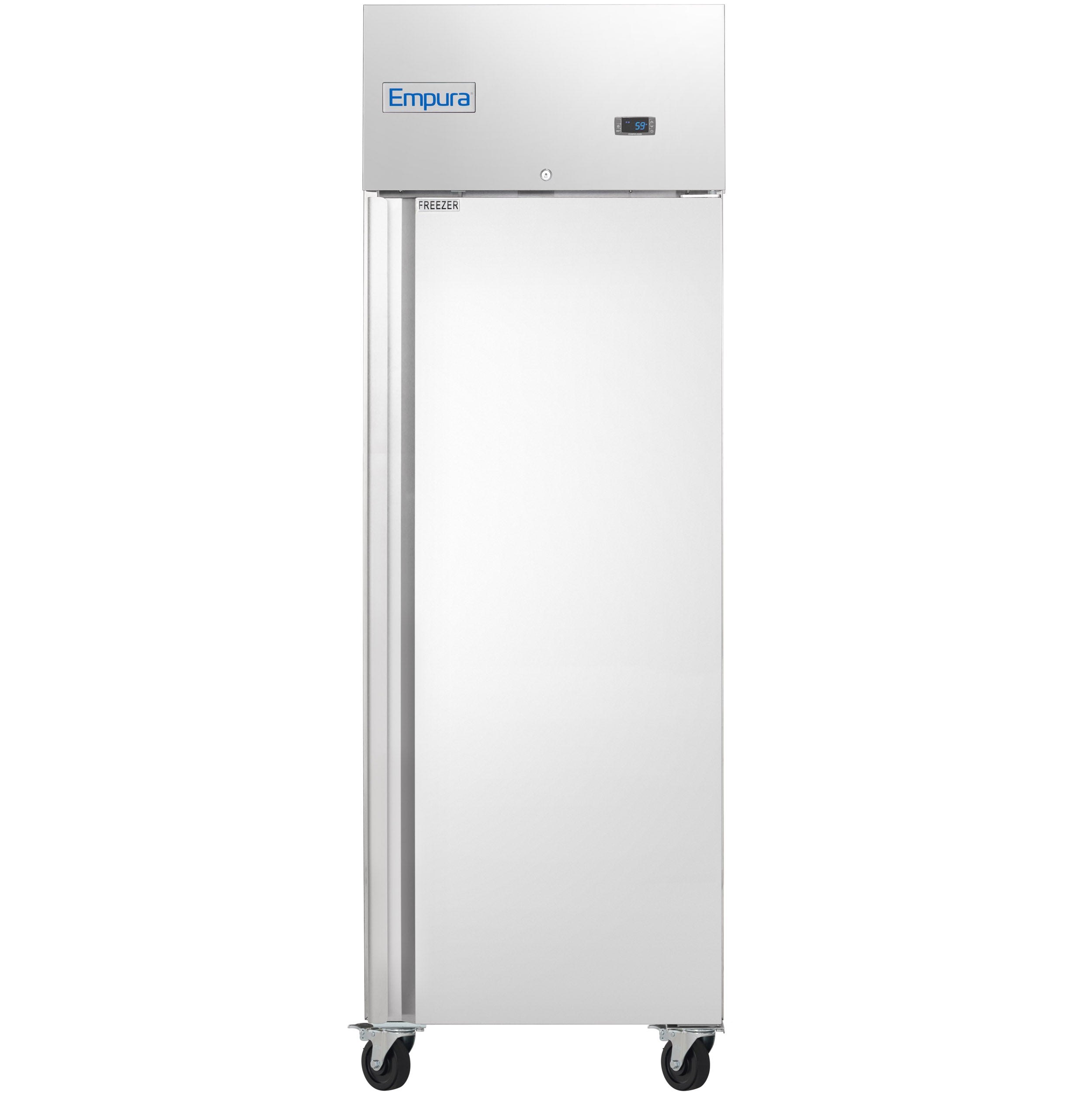 27" Commercial Stainless Steel 1 Door Reach-In Freezer
