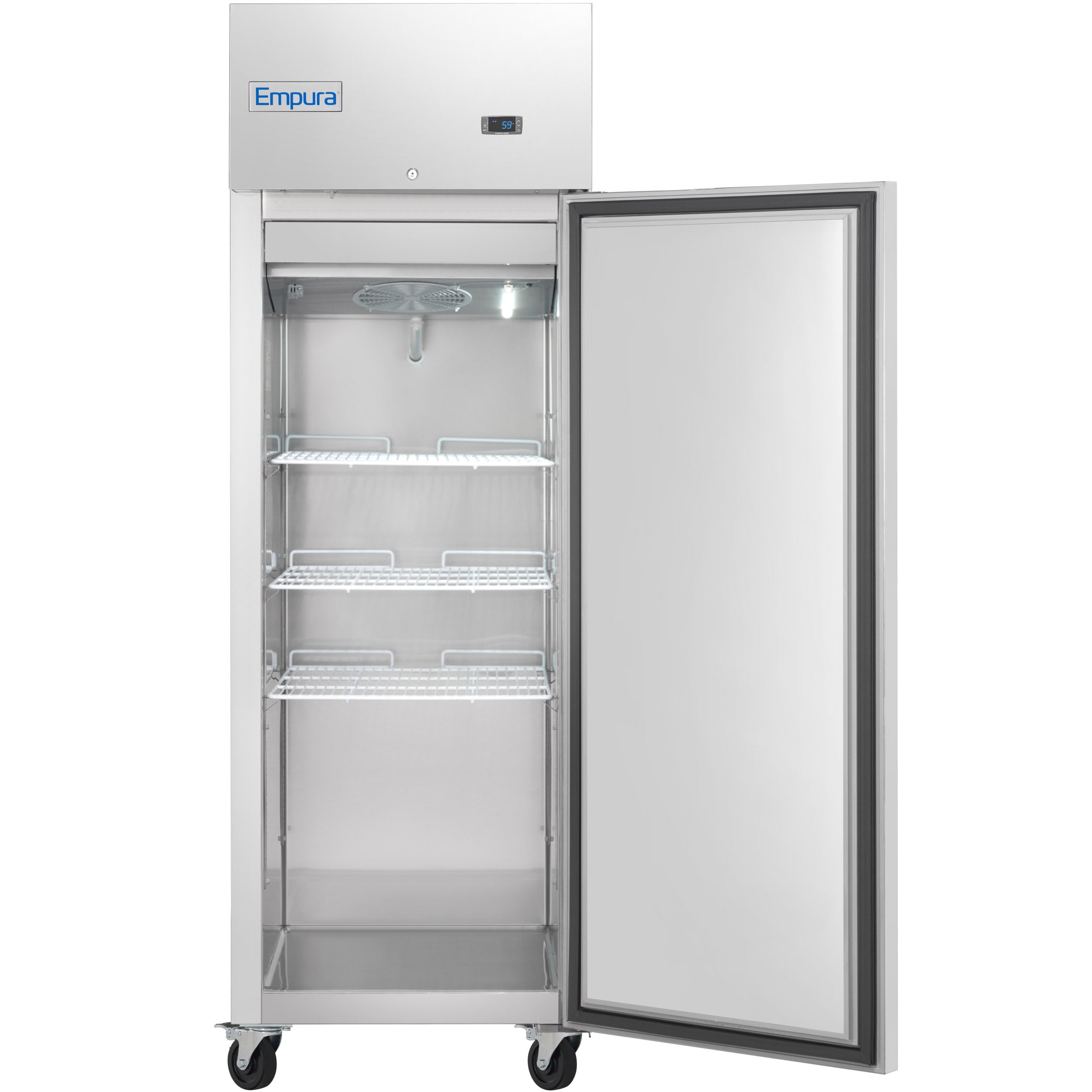 27" Commercial Stainless Steel 1 Door Reach-In Freezer