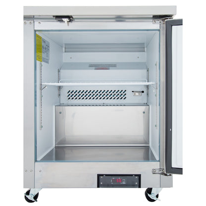 28" Single Door Commercial Undercounter Reach-In Freezer Freezer, Undercounter, Reach-In Empura