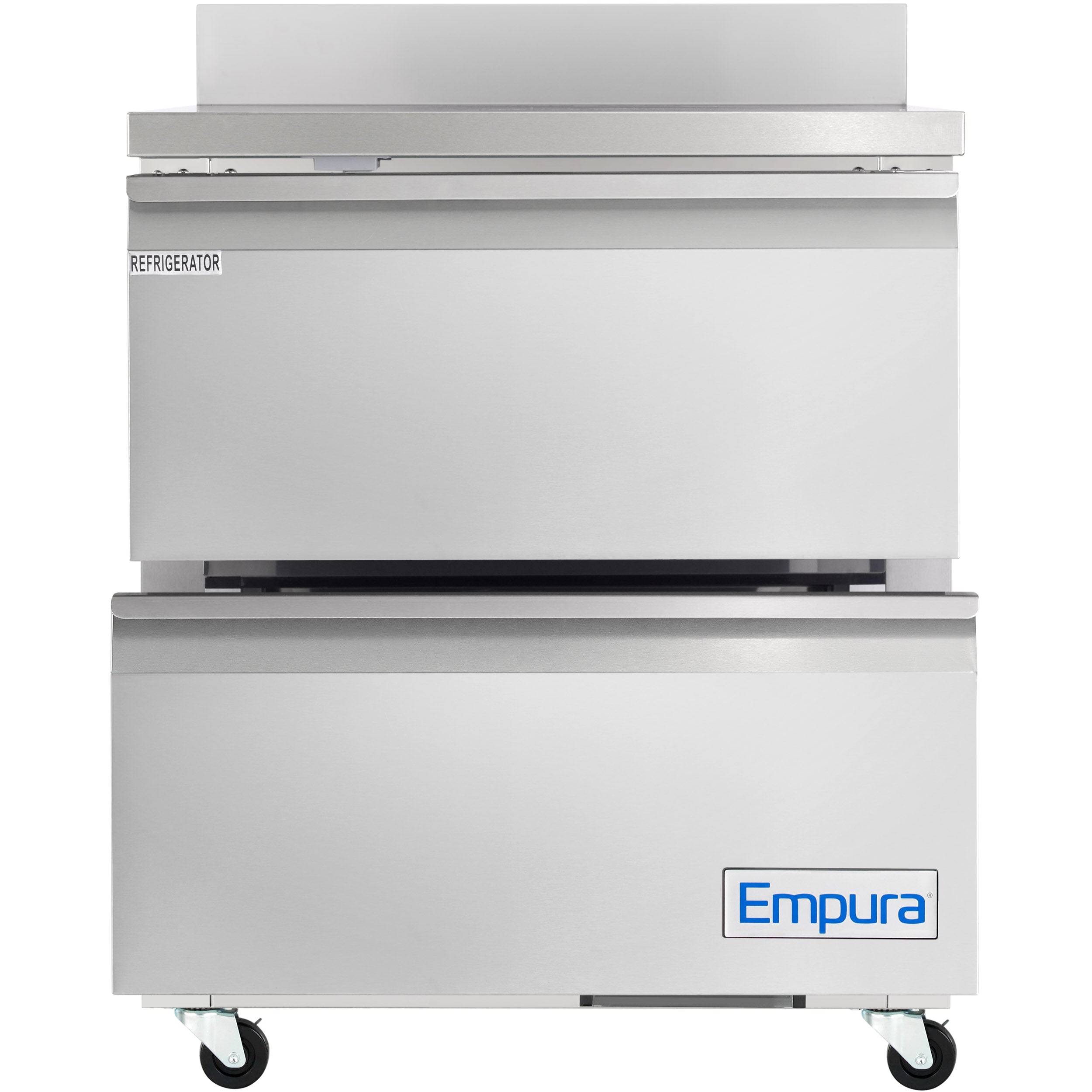 28" Two Drawer Commercial Work Top Undercounter Reach-In Refrigerator