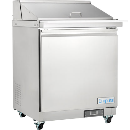 29" 1 Door Commercial Mega Top Refrigerated Sandwich and Salad Prep Table