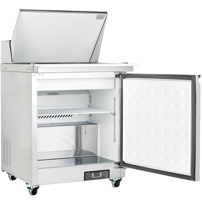 29" 1 Door Commercial Mega Top Refrigerated Sandwich and Salad Prep Table