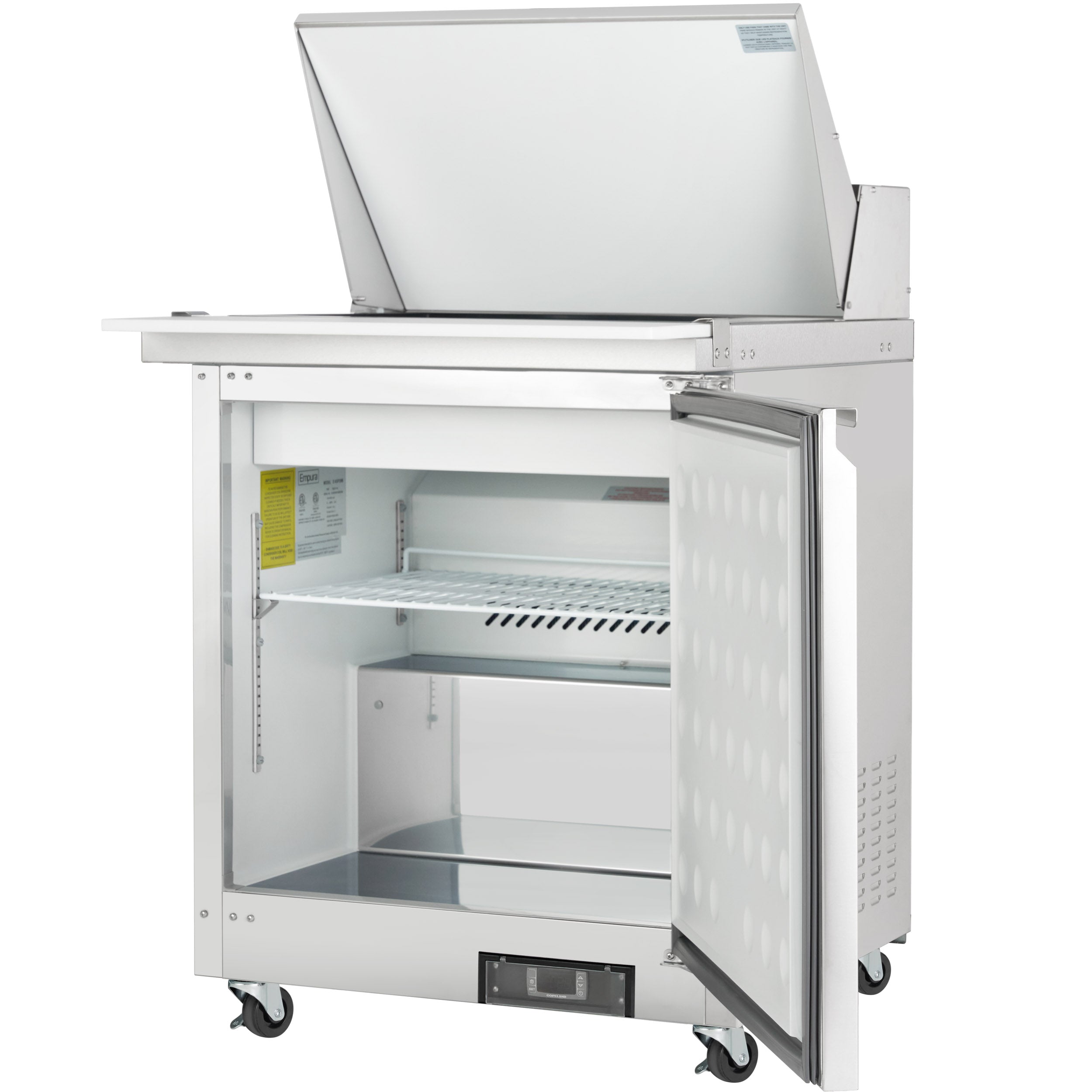 29" 1 Door Commercial Mega Top Refrigerated Sandwich and Salad Prep Table