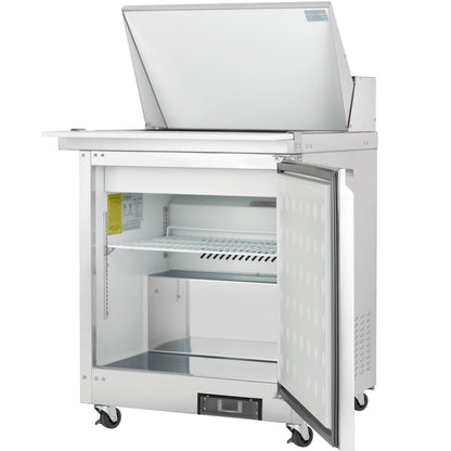 29" 1 Door Commercial Mega Top Refrigerated Sandwich and Salad Prep Table