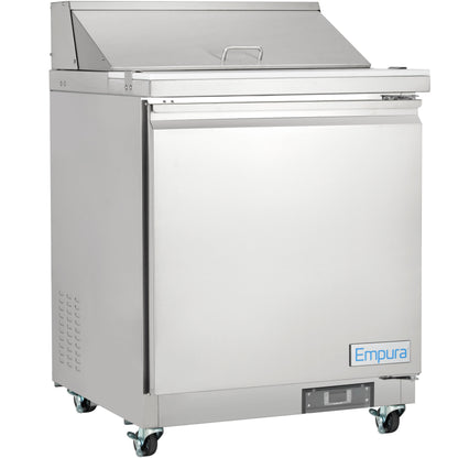 29" 1 Door Commercial Refrigerated Sandwich and Salad Prep Table