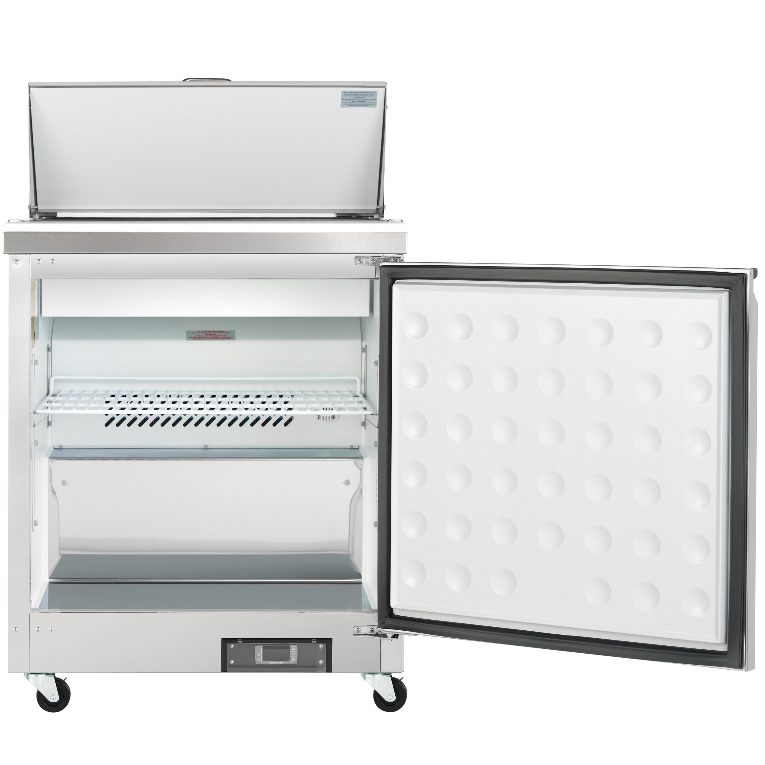 29" 1 Door Commercial Refrigerated Sandwich and Salad Prep Table