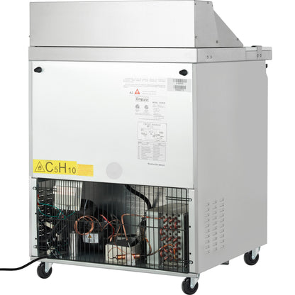 29" 1 Door Commercial Refrigerated Sandwich and Salad Prep Table