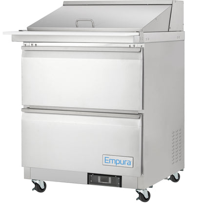 29" 2 Drawer Commercial Mega Top Refrigerated Sandwich and Salad Prep Table