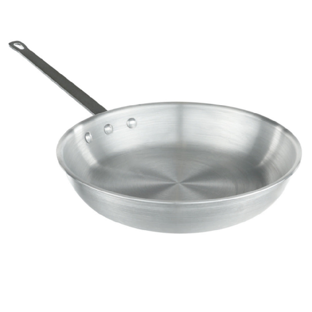 12" Natural Finish Aluminum Fry Pan, NSF