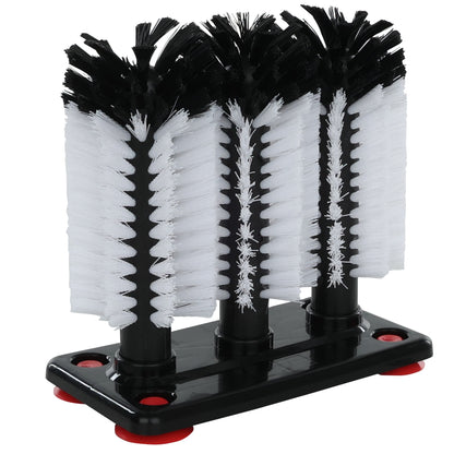 Triple Brush Glassware Cleaner With Base