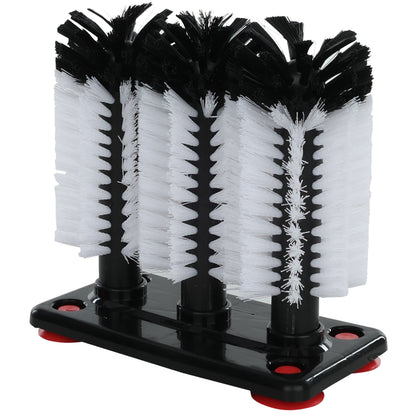 Triple Brush Glassware Cleaner With Base