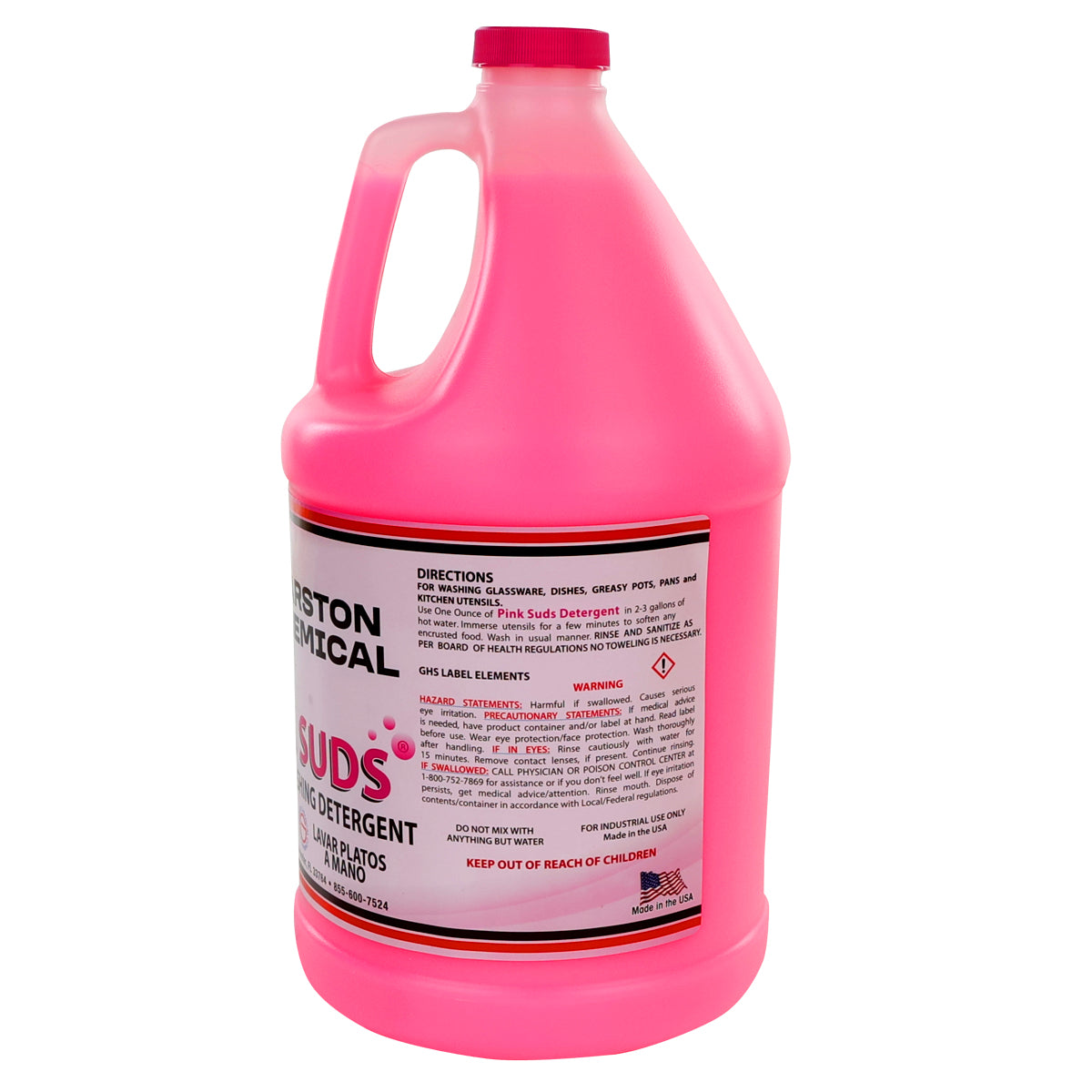 1 Gallon Pink Suds Detergent for Hand Washing Made in USA
