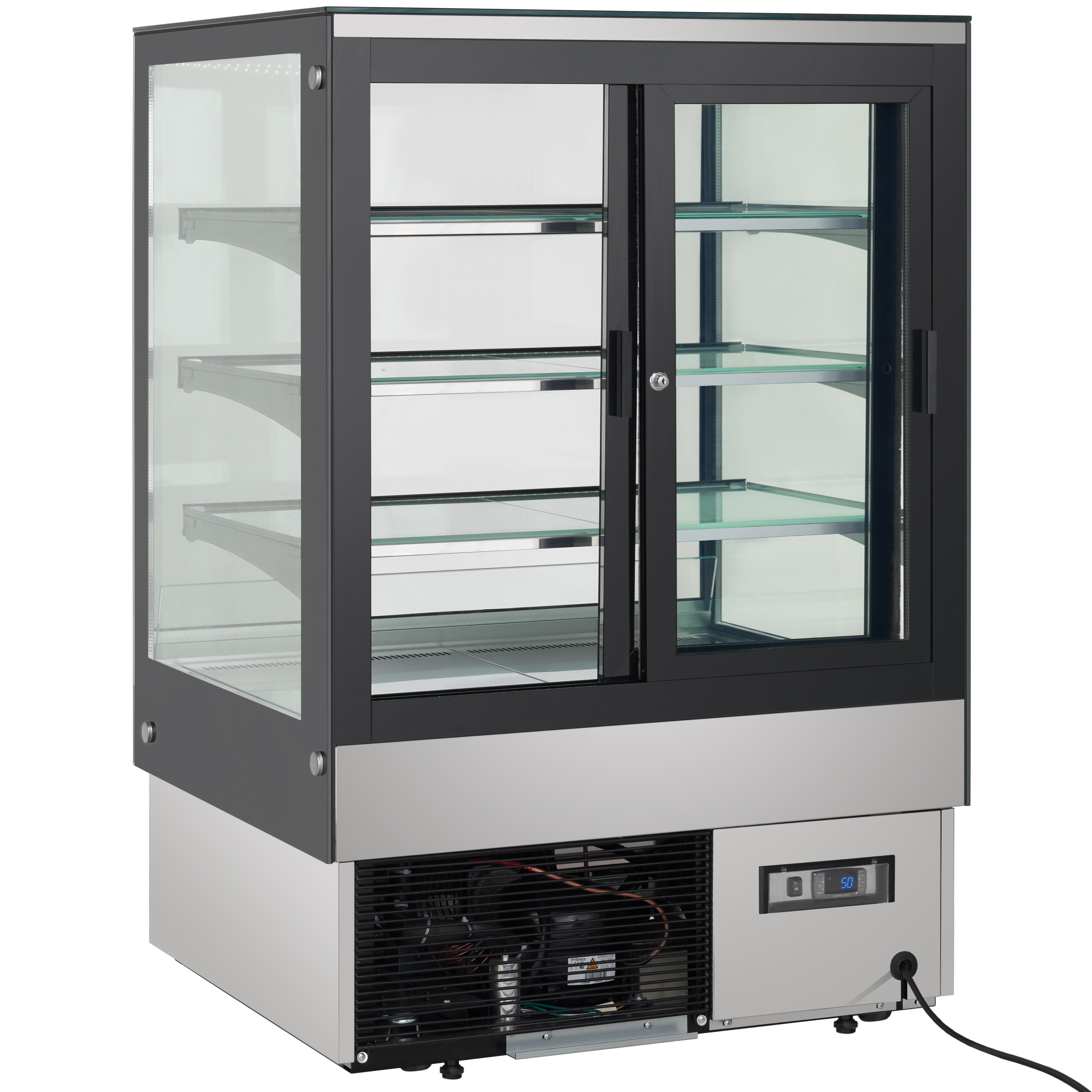 35" Stainless Steel Refrigerated Commercial Bakery Display Case