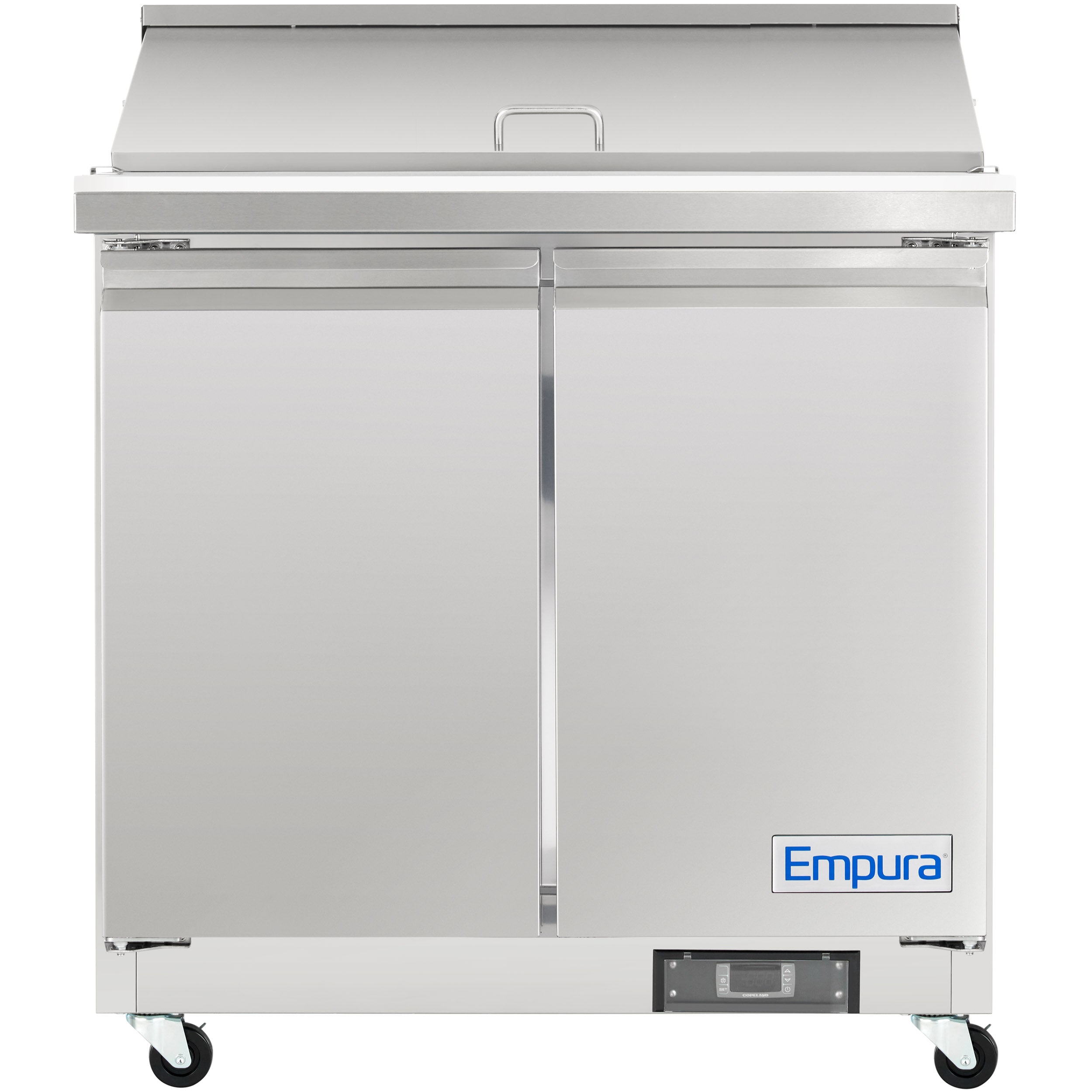 36" 2 Door Commercial Mega Top Refrigerated Sandwich and Salad Prep Table