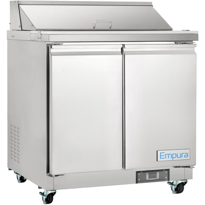 36" 2 Door Commercial Refrigerated Sandwich and Salad Prep Table