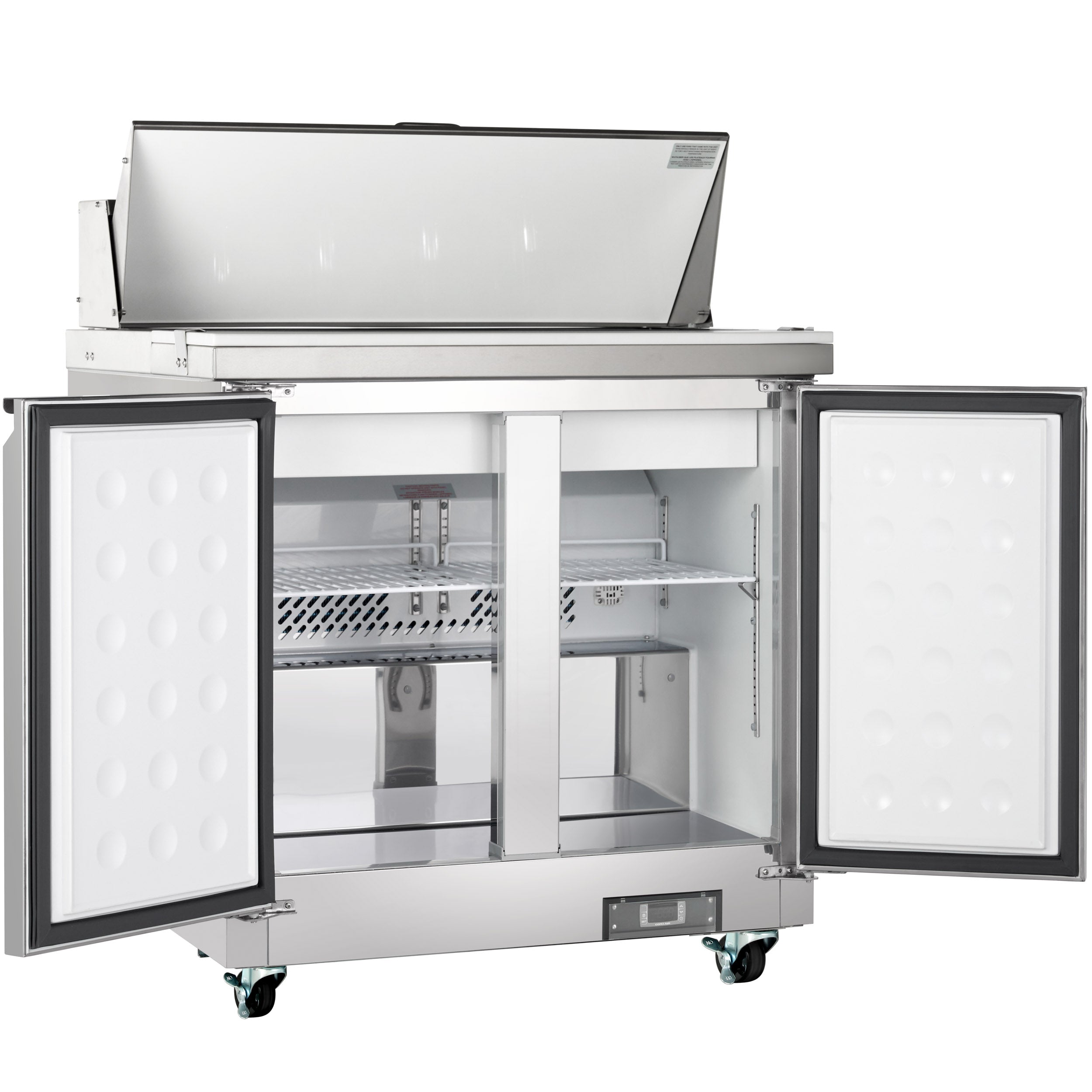 36" 2 Door Commercial Refrigerated Sandwich and Salad Prep Table